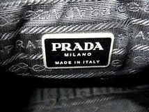 1円 PRADA プラダ テスートナイロン メッセンジャーバッグ ショルダーバッグ クロスボディ メンズ レディースブラック系 AU0744_画像6