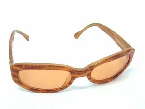 1円 ■美品■ Salvatore Ferragamo フェラガモ 2034 246/7 53□19 135 ガンチーニ サングラス メガネ 眼鏡 オレンジブラウン系 CB0955