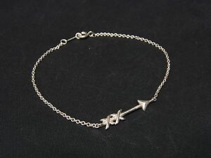 1円 ■美品■ TIFFANY＆Co ティファニー パロマピカソ グラフィティ アロー SV925 ブレスレット アクセサリー シルバー系 AQ7771