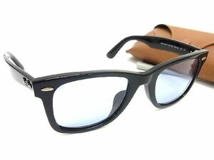 1円 Ray-Ban レイバン WAYFARER RB2140-F 901/64 52□22 150 サングラス メガネ 眼鏡 メンズ レディース ブラック系 AU1637