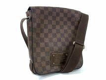 1円 LOUIS VUITTON ルイヴィトン N51210 ダミエ ブルックリンPM メッセンジャーバッグ ショルダーバッグ 斜め掛け ブラウン系 AT2309_画像1