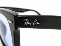 1円 ■極美品■ Ray-Ban レイバン RB2140-F 901/64 52□22 150 1N WAYFARER サングラス メガネ 眼鏡 メンズ レディース ブラック系 AU2368_画像3