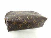 1円 LOUIS VUITTON ルイヴィトン M47515 モノグラム ポシェット コスメティック ポーチ マルチケース ブラウン系 AS4088_画像2