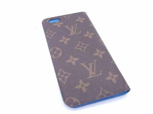 LOUIS VUITTON ルイヴィトン M61632 モノグラム フォリオ iPhone6 Plus対応 アイフォンケース ブラウン系×ブルー系 DD1235