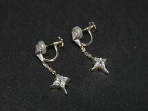 ■極美品■ STAR JEWELRY スタージュエリー SV925 ネジ式 イヤリング アクセサリー レディース シルバー系 DD6582_画像1