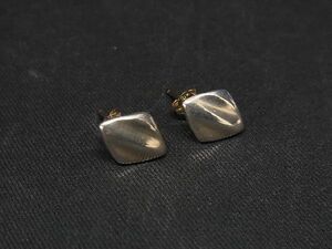 1円 ■美品■ AGATHA アガタ SV925×K10 10金 ピアス アクセサリー レディース シルバー系×ゴールド系 AU1980