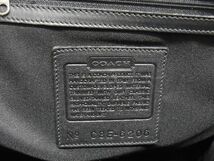 1円 ■美品■ COACH コーチ 6206 ウレタン×レザー トートバッグ ショルダーバッグ 肩掛けかばん レディース ブラック系 AU2607_画像6