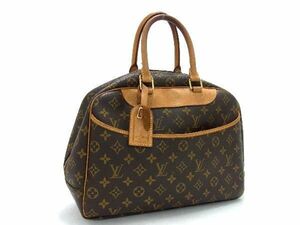 1円 ■美品■ LOUIS VUITTON ルイヴィトン M47270 モノグラム ドーヴィル ハンドバッグ トートバッグ レディース ブラウン系 AT2347