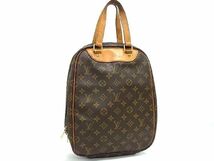 1円 LOUIS VUITTON ルイヴィトン M41450 モノグラム エクスキュルシオン ハンドバッグ シューズバッグ ブラウン系 EA1627_画像1