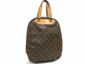 1円 LOUIS VUITTON ルイヴィトン M41450 モノグラム エクスキュルシオン ハンドバッグ シューズバッグ ブラウン系 EA1627