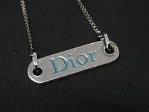 1円 ■極美品■ ChristianDior クリスチャンディオール ネックレス アクセサリー レディース メンズ シルバー系 AU1611_画像2