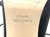 1円 ■美品■ Stuart Weitzman スチュワート・ワイツマン レザー ロングブーツ ヒール サイズ9 1/2(約25.5cm)　靴 ブラック系 AS3950_画像5