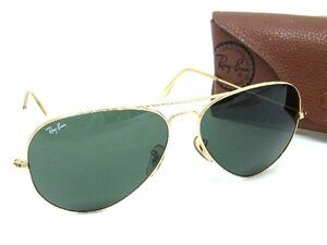 1円 ■美品■ Ray-Ban レイバン RB3026 AVIATOR L ? L2846 アビエーター サングラス メガネ 眼鏡 メンズゴールド系 AS4202