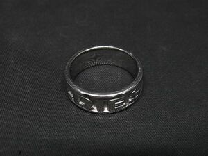 1円 ■美品■ DIESEL ディーゼル スチール リング 指輪 アクセサリー 約22号 メンズ シルバー系 AU1107