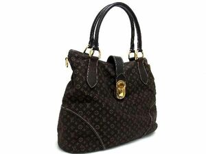 1円 ■美品■ LOUIS VUITTON ルイヴィトン M56696 モノグラムイディール エレジー ハンドバッグ ショルダー ダークブラウン系 AT2366