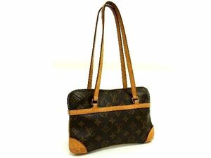 1円 ■美品■ LOUIS VUITTON ルイヴィトン M51143 モノグラム ミニクーサン トートバッグ ショルダー 肩掛け ブラウン系 AT2392