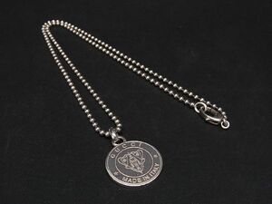 1円 GUCCI グッチ クレスト コイン SV925 ネックレス ペンダント アクセサリー レディース メンズ シルバー系 AV2084