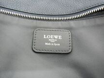 1円 LOEWE ロエベ アナグラム アマソナ レザー ハンドバッグ トートバッグ 手持ちかばん レディース ブルー系 BG4962_画像6