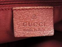 1円 GUCCI グッチ 120836 002058 GG柄 GGキャンバス×レザー トートバッグ ショルダーバッグ 肩掛けかばん ベージュ系 AT2245_画像6