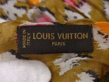 1円 ■美品■ LOUIS VUITTON ルイヴィトン モノグラム コットン100％ ストール ショール スカーフ レディース ブラウン系 AU1786_画像4