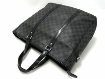 1円 LOUIS VUITTON ルイヴィトン N41259 ダミエグラフィット タダオPM 2WAY ハンドバッグ トート ショルダー ブラック系 AP9567_画像3