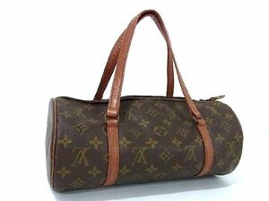 1円 LOUIS VUITTON ルイヴィトン M51365 モノグラム パピヨン30 円筒型 ハンドバッグ トートバッグ レディース ブラウン系 CD0104