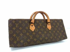 1円 ■美品■ LOUIS VUITTON ヴィトン ヴィンテージ M51360 モノグラム サックトリアングル タロンジップ ハンドバッグ ブラウン系 BE7013