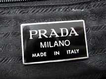 1円 PRADA プラダ テスートナイロン×レザー ボストンバッグ トラベルバッグ 旅行かばん メンズ レディース ブラック系 AU2782_画像6