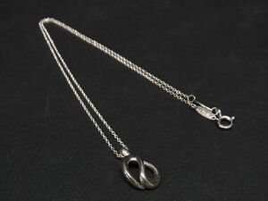 1円 TIFFANY＆Co ティファニー エルサペレッティ オープンウェーブ SV925 ネックレス アクセサリー レディース シルバー系 AN6329