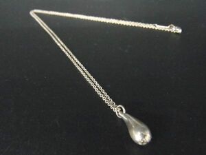 1円 TIFFANY＆Co ティファニー エルサペレッティ ティアドロップ SV925 ネックレス アクセサリー シルバー系 AT1114