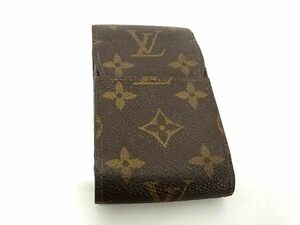 1円 LOUIS VUITTON ルイヴィトン M63024 モノグラム エテュイ シガレットケース 煙草ケース メンズ レディース ブラウン系 AS4272