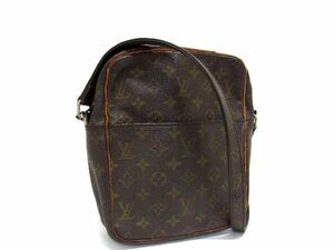 1円 LOUIS VUITTON ルイヴィトン M3552 モノグラム ダヌーブ クロスボディ ショルダーバッグ 斜め掛けかばん ブラウン系 BG4977