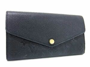 1円 ■極美品■ LOUIS VUITTON ルイヴィトン M61182 モノグラムアンプラント ポルトフォイユサラ 長財布 ウォレット ブラック系 AT2431