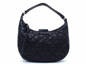 1円 ■美品■ MARC BY MARC JACOBS マークバイマークジェイコブス レザー ワンハンドル ハンドバッグ レディース ブラック系 BF4056