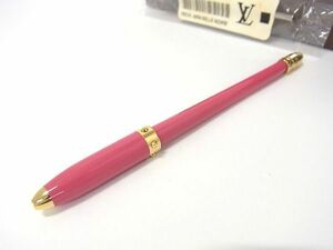 1円 ■美品■ LOUIS VUITTON ルイヴィトン N75023 スティロ アジェンダPM ボールペン ツイスト式 ボールペン 筆記用具 ピンク系 BE7398