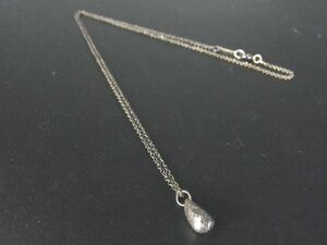 1円 TIFFANY＆Co ティファニー エルサペレッティ ティアドロップ SV925 ネックレス アクセサリー レディース シルバー系 AU1366