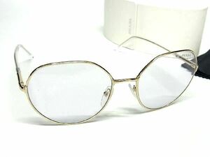 1円 ■美品■ PRADA プラダ SPR65X ZVNー07D サングラス メガネ 眼鏡 レディース ゴールド系 AV1507