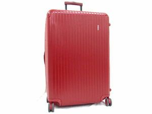 1円 RIMOWA リモワ サルサ ポリカーボネート 4輪 ダイヤルロック式 キャリーバッグ キャリーケース 旅行かばん レッド系 AS4558