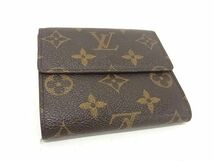 1円 ■美品■ LOUIS VUITTON ルイヴィトン M61652 モノグラム ポルトモネ ビエ カルトクレディ 三つ折り 財布 ブラウン系 BE7395_画像2