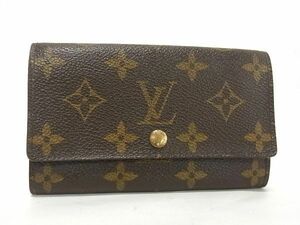 1円 ■美品■ LOUIS VUITTON ルイヴィトン M61735 モノグラム ポルトモネ ジップ 二つ折り 財布 ウォレット 小銭入れ ブラウン系 BE7476