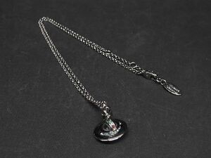 1円 ■極美品■ Vivienne Westwood ヴィヴィアンウエストウッド プチオーブ ラインストーン ネックレス アクセサリー シルバー系 AV2780