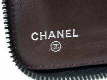 1円 CHANEL シャネル ココマーク マトラッセ ラムスキン ラウンドファスナー 長財布 ウォレット レディース ブラック系 AS4278_画像4