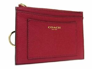 ■新品■未使用■ COACH コーチ レザー コインケース コインパース カードケース レディース ボルドー系 DD5452