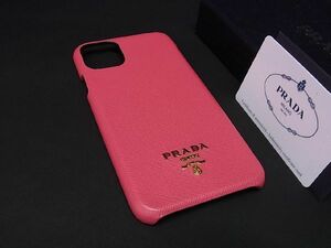 # новый товар # не использовался # PRADA Prada safia-no кожа iPhone11ProMAX соответствует iPhone кейс смартфон кейс розовый серия AT2120