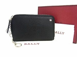 ■新品■未使用■ BALLY バリー レザー 6連 ラウンドファスナー キーケース 鍵入れ メンズ ブラック系 AT1832