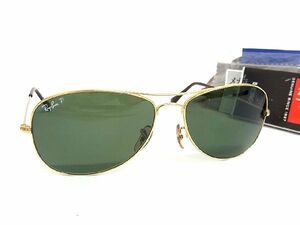 1円 Ray-Ban レイバン RB3362 COCKPIT 001/58 サングラス メガネ 眼鏡 メンズ レディース ゴールド系 BE7559