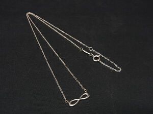 1円 ■極美品■ TIFFANY＆Co ティファニー インフィニティ SV925 ネックレス ペンダント アクセサリー シルバー系 AU1311