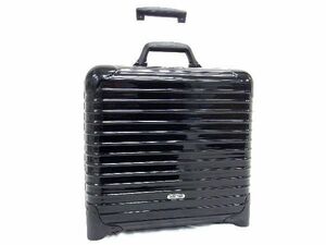 1円 ■極美品■ RIMOWA リモワ サルサデラックス ポリカーボネート 2輪 ダイヤルロック式 キャリーケース スーツケース ブラック系 AU3201