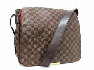 1円 LOUIS VUITTON ルイヴィトン N45258 ダミエ バスティーユ クロスボディ メッセンジャーバッグ ショルダー ブラウン系 BF4554