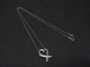 1円 TIFFANY＆Co ティファニー パロマピカソ ラビングハート SV925 ネックレス ペンダント アクセサリー レディース シルバー系 AM6654